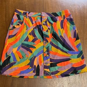 Farm Rio by Anthropologie Corduroy Skirt